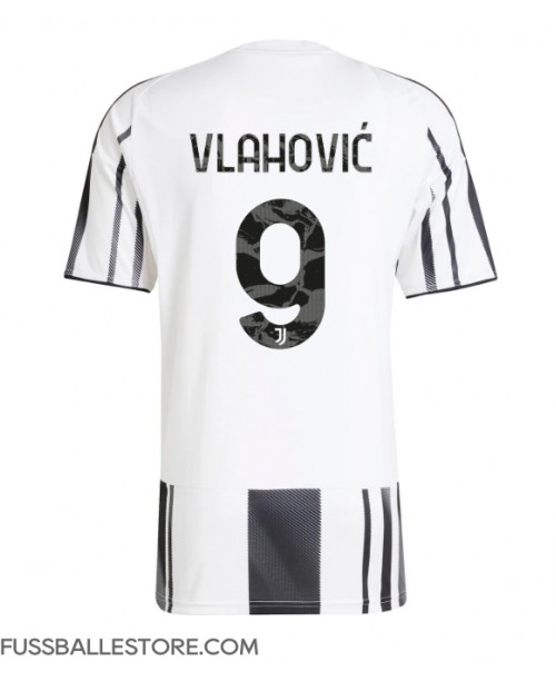 Günstige Juventus Dusan Vlahovic #9 Heimtrikot 2025-26 Kurzarm Günstige Juventus Dusan Vlahovic #9 Heimtrikot 2025-26 Kurzarm
